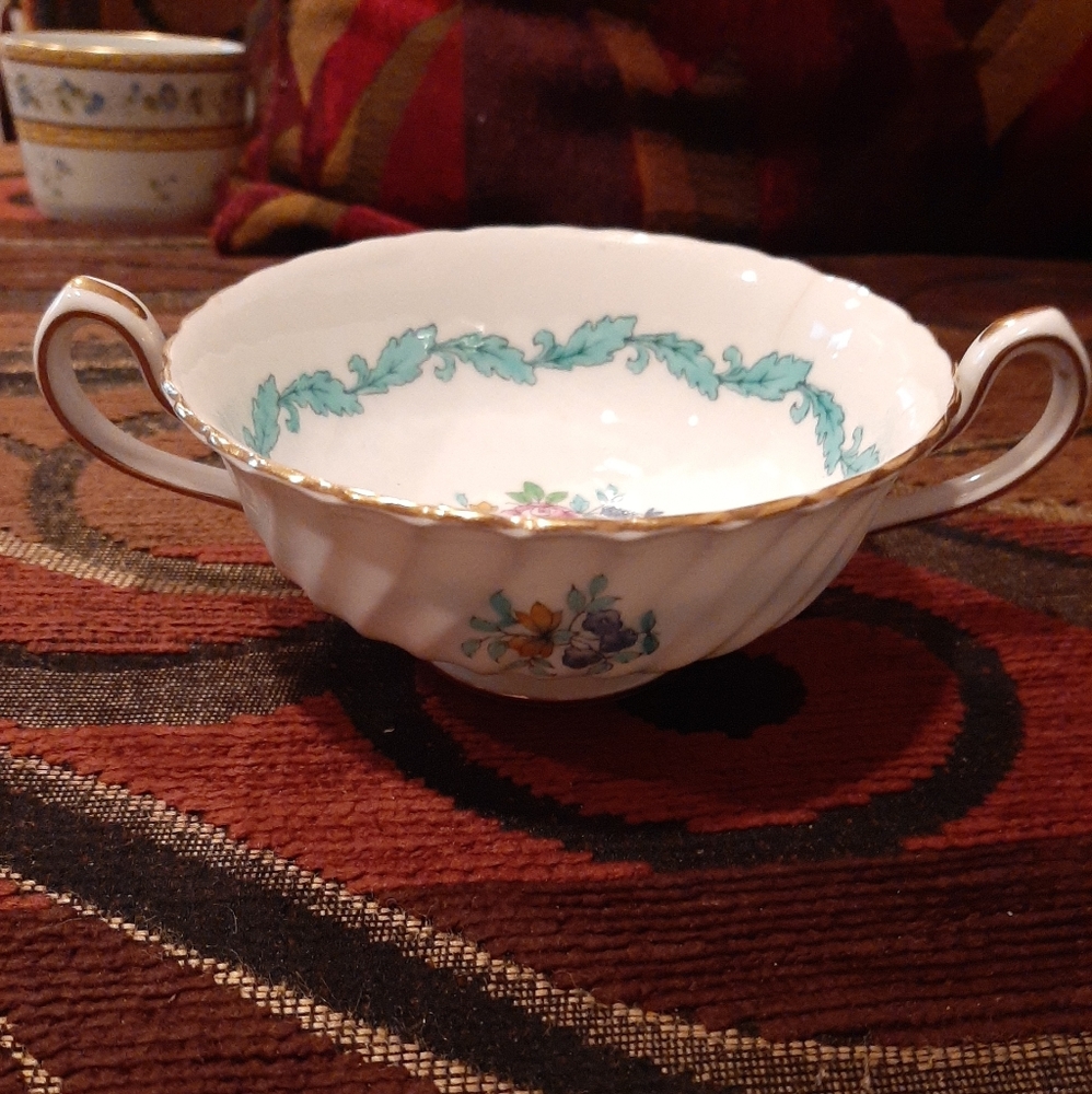 Mintons Ardmore Ivory Cream Soup Bowl Cup
